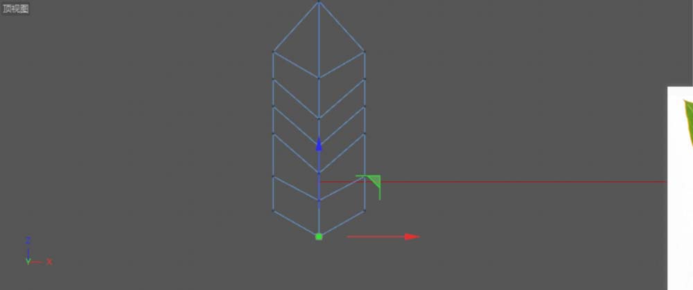 使用C4D建模一片绿色叶子的具体操作方法