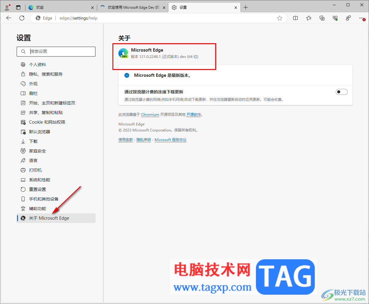 edge浏览器安装dev开发版本的方法