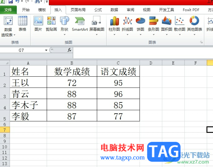 ​excel两列数据做折线图的教程