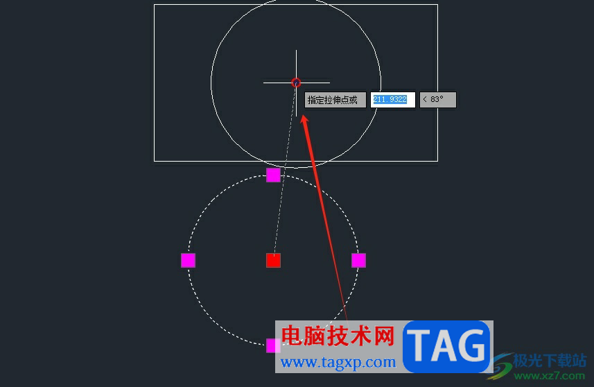 中望cad对齐两个图形的中心点的教程