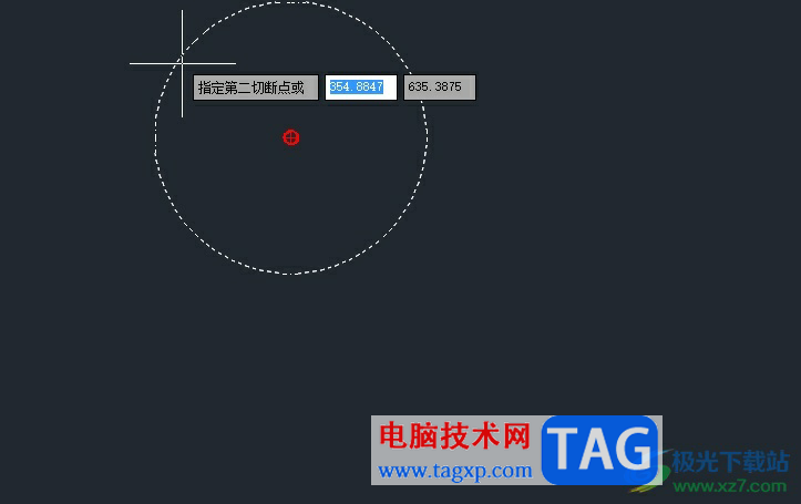 中望cad将圆打断成圆弧的教程