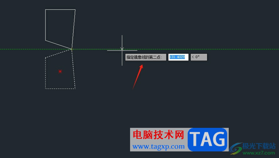 中望cad画轴对称图形的教程