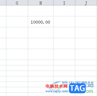 ​excel表格中的1万快速变成10000.00的教程