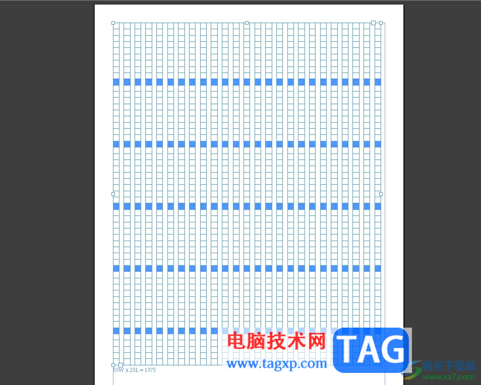 InDesign在页面上添加作文格的教程