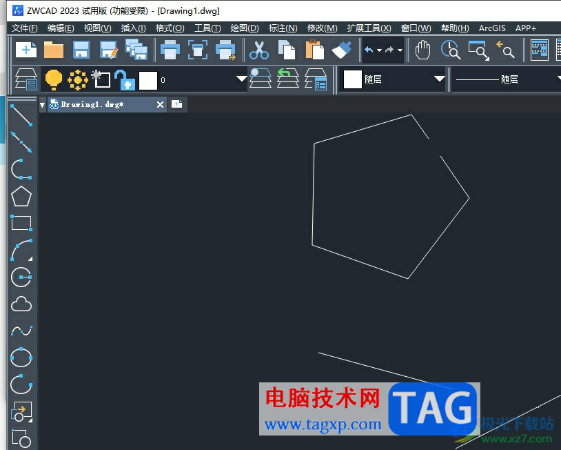 中望cad把线条加粗的教程