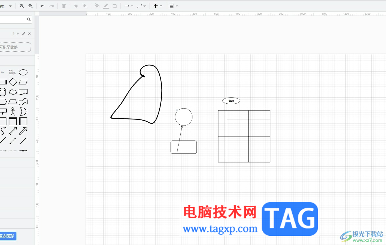 Draw.io将标尺显示出来的教程