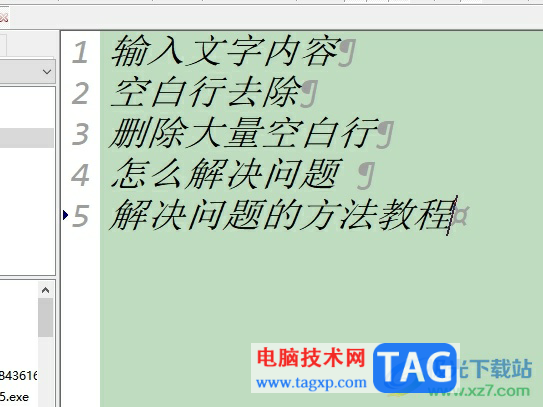 ​editplus快速删除空白行的教程