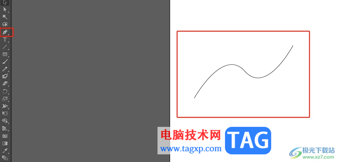 ​illustrator设置字体呈现曲线排列的教程